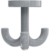 HEWI Dreifachhaken 477.90.050 – Drehbarer Mantelhaken, Polyamid, Stahlblau, Ø 50 mm