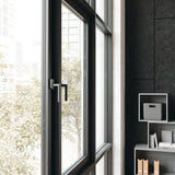 HEWI Fenstergriff 111PBFG PA 90 tiefschwarz matt 30mm Stift – DIN 18040, 7mm Vierkant