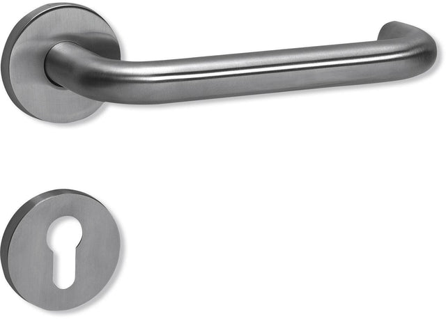 HEWI Zimmergarnitur 111XAH01.230 Edelstahl matt BB Buntbart DIN EN 179