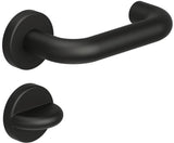 HEWI Rosettengarnitur 111PBR02.230 U-Form Polyamid tiefschwarz matt DIN L/R
