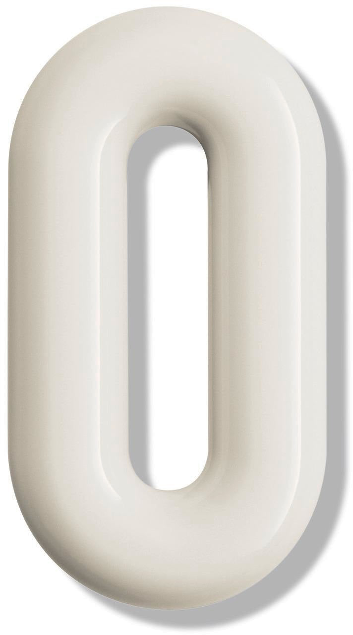 HEWI Hausnummer Ziffer 0 Spezial-Polyamid 99 reinweiß 165 mm Ø 33 mm