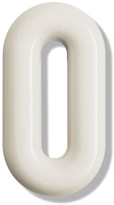 HEWI Hausnummer Ziffer 0 Spezial-Polyamid 99 reinweiß 165 mm Ø 33 mm