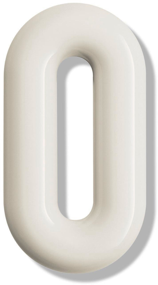 HEWI Hausnummer Ziffer 0 Spezial-Polyamid 99 reinweiß 165 mm Ø 33 mm