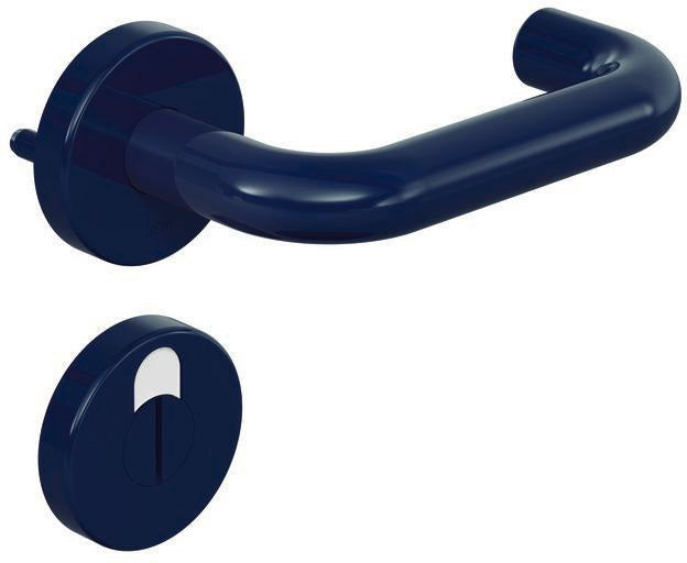 HEWI Rosettengarnitur 111R02.130 U-Form, DIN L/R, R-Technik, rubinrot, Kunststoff