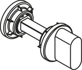 HEWI Schlüsselrosetten-Paar 306XAM aus Edelstahl matt, oval, selbstklebend, PZ
