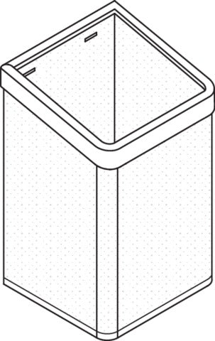 HEWI Papierhandtuchkorb Serie 477 Lochblech schwarz senfgelb, freistehend oder Wandmontage