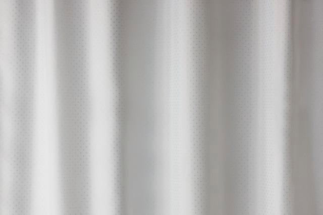 HEWI Duschvorhang Dekor weiß/silber, B:1400mm H:2000mm, Trevira CS, schwer entflammbar