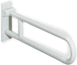 HEWI Stützklappgriff Serie 801 850 mm Senfgelb mit Stahlkern – Klappbarer Wandgriff für barrierefreies Bad