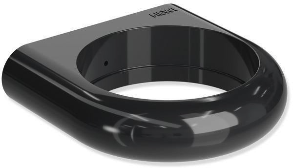 HEWI Halter Serie 801 senfgelb – Runder Zahnputzbecherhalter für Wandmontage