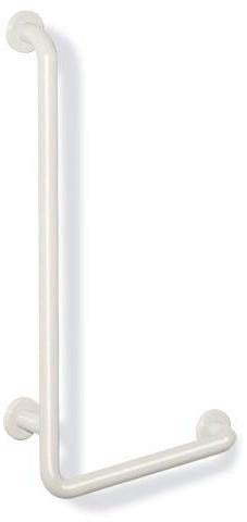 HEWI Winkelgriff Serie 801, 500 x 1000 mm, senfgelb – Stützgriff mit Stahlkern