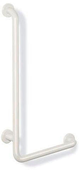HEWI Winkelgriff Serie 801, 500 x 1000 mm, senfgelb – Stützgriff mit Stahlkern