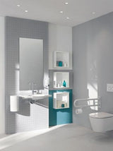 HEWI Aufrüstsatz Serie 801 WC-Papierhalter senfgelb – Barrierefrei mit Rollenbremse