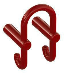 HEWI Garderobendoppelhaken Serie 801 – Senfgelb, Haken nach hinten, 90 mm