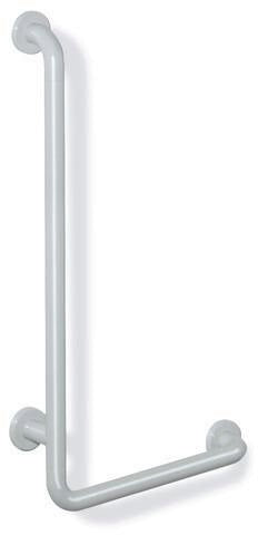 HEWI Winkelgriff Serie 801, 500 x 1000 mm, senfgelb – Stützgriff mit Stahlkern