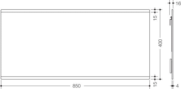 HEWI Kids Spiegel 450 x 400 mm Apfelgrün – Rechteckiger Wandspiegel mit ESG-Sicherheitsglas