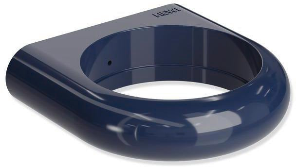 HEWI Halter Serie 801 senfgelb – Runder Zahnputzbecherhalter für Wandmontage