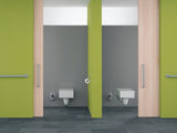 HEWI Badetuchhalter Serie 477, 1000 mm, Senfgelb – Wandmontage mit verdeckter Befestigung