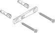 HEWI Befestigungsmaterial System 162 für WC-Papierhalter 162.21.100/200 – Sockel, Edelstahlschrauben, Dübel