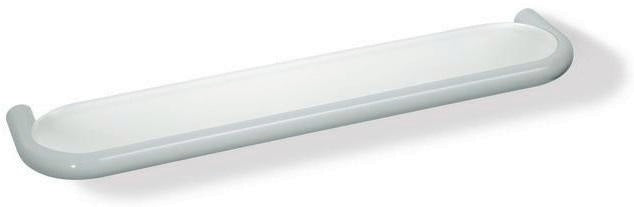 HEWI Ablage Serie 477 mit Glasplatte matt weiß, Diebstahlschutz, 600 mm, senfgelb