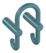 HEWI Garderobendoppelhaken Serie 801 – Senfgelb, Haken nach hinten, 90 mm