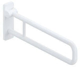 HEWI Stützklappgriff Serie 801 drehbar 700 mm senfgelb – Wandmontage, 100 kg belastbar