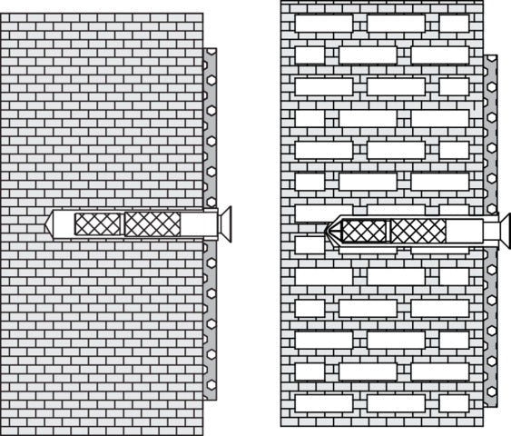 HEWI 802 LifeSystem Rückenstütze Befestigungsset für Betonwände – Edelstahl M10