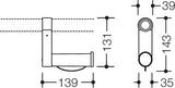 HEWI Aufrüstsatz Serie 801 WC-Papierhalter senfgelb – Barrierefrei mit Rollenbremse