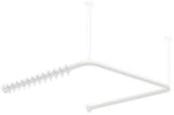 HEWI Vorhangstange System 900 U-förmig 1187 mm Schwarz tiefmatt mit 34 Ringen