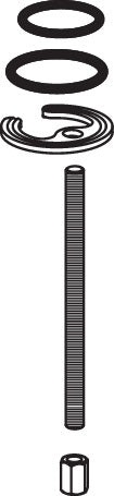 HEWI Befestigungsmaterial für Einhebel-Waschtischmischer AQ 800 & AQ 477/801 – System-Armaturen