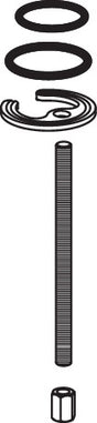 HEWI Befestigungsmaterial für Einhebel-Waschtischmischer AQ 800 & AQ 477/801 – System-Armaturen
