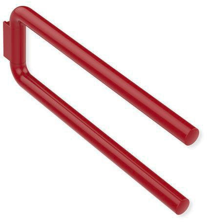 HEWI Handtuchhalter Serie 477, 2-armig, senfgelb, schwenkbar, Wandmontage