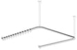 HEWI Vorhangstange System 900 U-förmig 1487 mm verchromt mit 46 Ringen
