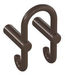 HEWI Garderobendoppelhaken Serie 801 – Senfgelb, Haken nach hinten, 90 mm
