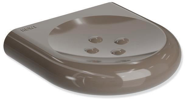 HEWI Seifenablage Serie 477, groß, mit Noppen, senfgelb, 120 mm, diebstahlgeschützt