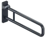 HEWI Stützklappgriff Serie 801, 850 mm, senfgelb – Belastbar bis 100 kg, hochklappbar