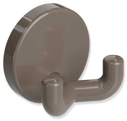 HEWI Doppelhaken Serie 801 senfgelb – Wandhaken mit verdeckter Verschraubung, 40 mm Rosette