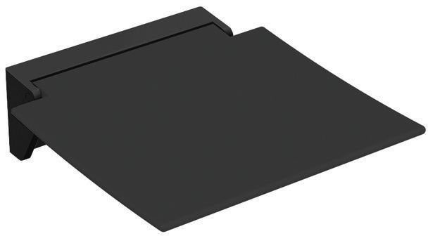 HEWI Klappsitz 350 anthrazitgrau – Wandmontage, hochklappbar, 150 kg belastbar