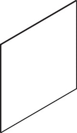HEWI Kristallglasspiegel 450 x 450 mm – Klarer Spiegel mit geschliffenen Kanten