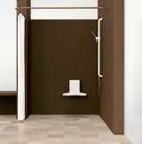 HEWI Duschvorhang uni weiß, 1400 x 2000 mm, Trevira CS, mit 10 Edelstahlösen