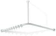 HEWI Vorhangstange Serie 801 900 x 900 mm senfgelb mit 18 Ringen – kürzbar
