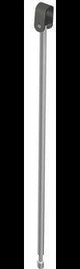 HEWI Bodenstütze Serie 801 für Stützklapp- und Wandstützgriffe, 607 mm, Edelstahl, Senfgelb