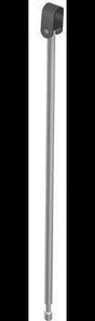 HEWI Bodenstütze Serie 801 für Stützklapp- und Wandstützgriffe, 607 mm, Edelstahl, Senfgelb