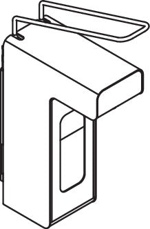HEWI Desinfektions- und Seifenspender System 900, 500 ml, signalweiß, abschließbar, autoklavierbar