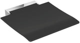 HEWI Klappsitz 450 – Wandklappsitz mit Edelstahlkonsole, anthrazitgrau, 450 mm breit
