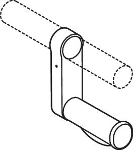 HEWI Aufrüstsatz Serie 801 WC-Papierhalter senfgelb – Barrierefrei mit Rollenbremse