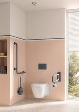 HEWI WC-Bürstengarnitur Serie 801 zur Wandmontage in Senfgelb – mit Innenreservoir und Bajonettverschluss