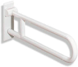 HEWI Stützklappgriff Serie 801 850 mm Senfgelb mit Stahlkern – Klappbarer Wandgriff für barrierefreies Bad