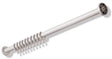 HEWI Vorhangstange Serie 801, 1000 mm, senfgelb, mit 10 Ringen – kürzbar