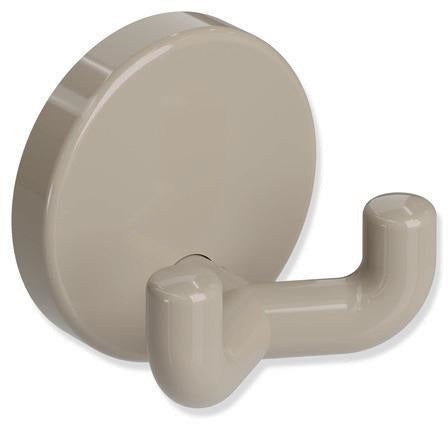 HEWI Doppelhaken Serie 801 senfgelb – Wandhaken mit verdeckter Verschraubung, 40 mm Rosette