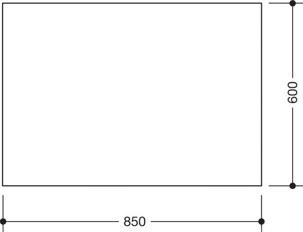 HEWI Kristallglasspiegel 450 x 450 mm – Klarer Spiegel mit geschliffenen Kanten